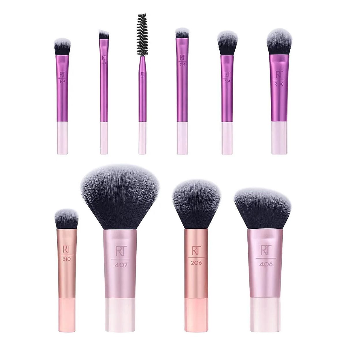 ست براش مسافرتی 10 تکه ریل تکنیک مدل Travel Fantasy