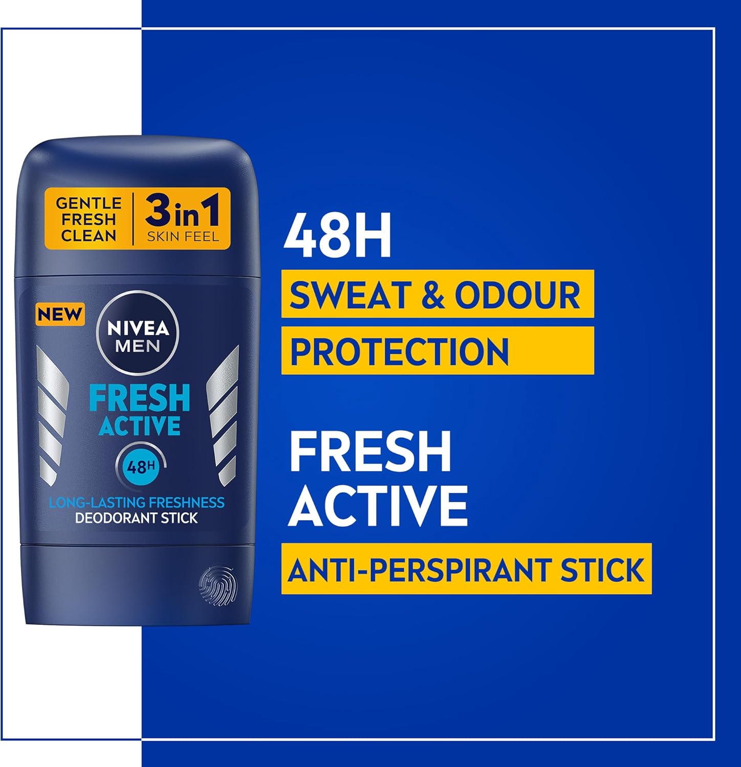 استیک ضد تعریق مردانه نیوا مدل FRESH ACTIVE حجم 50 میل